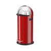 Image de Poubelle de cuisine grand volume à pédale 36L Hailo KickVisier XL Coloris - Rouge