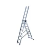 Image de Echelle transformable 3 plans 3x8 échelons 5m/5,9m en aluminium Hailo Hobby
