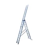 Image de Echelle transformable 3 plans 3x11 échelons 7m/7,8m en aluminium Hailo Hobby