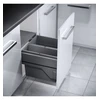 Image de Poubelle de cuisine tri sélectif 2 bacs encastrable 45L (28+17) Hailo Cargo