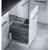 Image de Poubelle de cuisine tri sélectif 3 bacs encastrable 43L (17+13+13) Hailo Cargo