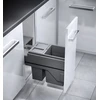Image de Poubelle de cuisine tri sélectif 2 bacs encastrable 25L (15+10) Hailo AS Cargo