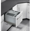 Image de Poubelle de cuisine encastrable pour tiroir coulissant 30L Hailo AS XXL 450