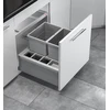 Image de Poubelle de cuisine encastrable pour meuble coulissant 40L Hailo Separato K600 Coloris - Gris
