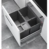 Image de Poubelle de cuisine encastrable AS Allegro S295 2x18L + 2x8L Hailo