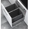 Image de Poubelle de cuisine encastrable AS Allegro S350 2x28L Hailo