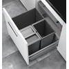 Image de Poubelle de cuisine encastrable AS Allegro S350 28L + 2x13L Hailo