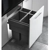 Image de Poubelle de cuisine tri 4 bacs encastrable 90L (35+35+10+10) Hailo AS Euro Cargo 600 NT480