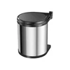 Image de Poubelle de cuisine encastrable sous évier 15L Hailo Compact-Box M Coloris - Inox