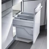 Image de Poubelle de cuisine tri sélectif 2 bacs encastrable 40L (19+19) Hailo Euro Cargo S
