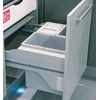 Image de Poubelle de cuisine tri sélectif 3 bacs encastrable 40L (20+10+10) Hailo Cargo Soft Short