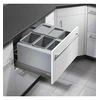 Image de Poubelle de cuisine encastrable pour tiroir coulissant 35L Hailo AS XXL 600