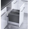 Image de Poubelle encastrable pour meuble coulissant 36L Hailo Triple XL