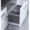 Image de Poubelle encastrable 3 bacs pour meuble coulissant 90L (28+28+28) Hailo Triple XL