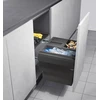 Image de Poubelle de cuisine tri sélectif 3 bacs encastrable 44L (18+13+13) Hailo Cargo Synchro