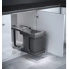 Image de Poubelle de cuisine coulissante encastrable sous évier 20L Hailo Solo Automatique