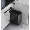 Image de Poubelle encastrable pour porte battante 2 bacs 16L Hailo AS Duo