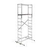 Image de Echafaudage roulant d'escalier intérieur et extérieur 2,5m/4,5m en aluminium Hailo HobbyStep H5