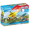 Image de PLAYMOBIL 71203 Hélicoptere de secours, Figurine, City Action Les Secouristes