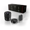 Image de Kit Accessoires Optique fixe grand angle 26mm S-R26E + Optique fixe Portrait 50m f1.8m S-S50ME + Batterie DMW-BLK22EB pour lumix S5 et S9
