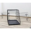 Image de Cage de transport métal pliante pour chiens et chats avec pan incliné