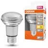 Image de OSRAM Ampoules à réflecteur LED R63 avec culot à vis Retrofit, remplacement de 60 watts, E27, R63-shape, 2700 Kelvin, blanc chaud, verre transparent, single Pack