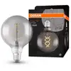 Image de OSRAM Vintage 1906® Lampe LED GLOBE (ex 15W) 5W / 1800K Lumières chaudes E27 aspect verre fumé, E27