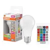 Image de OSRAM LED Retrofit RGBW LED Lampe matt mehrfarbig mit Fernbedienung (ex 60W) 9W / 2700K Warmweiß E27