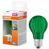 Image de Lampe LED OSRAM LED STAR DÉCOR CLASSIC A 2,5W 175 Vert E27, 45 lm, 7500 K, Vert