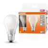 Image de Lampe LED OSRAM LED Retrofit CLASSIC A 7,5 W 840 Frosted E27 Lot de 2, 1055 lm, 4000 K, blanc froid