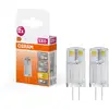 Image de Lampe LED OSRAM à culot à broches PIN 12 V 0,9 W 827 Clear G4, lot de 2, 100 lm, 2700 K, blanc chaud