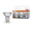 Image de Lampe à réflecteur LED OSRAM LED STAR PAR16 4,3W 840 GU10 350 lm, 4000 K, blanc froid, lot de 2