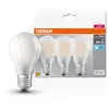 Image de OSRAM LED Base Classic A lampe mate (ex 60W) 6,5W / 4000K blanc froid E27, pack de 3