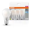 Image de OSRAM LED BASE CLASSIC A lampe mate (ex 75W) 7,5W / 4000K blanc froid E27, pack de 3