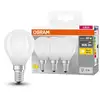 Image de OSRAM LED BASE RETRO MATT CLP Lampes LED, forme classique mini-boule 6W E14 827, paquet de 3, blanc chaud