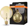 Image de Lampe LED OSRAM VINTAGE 1906® LED CLASSIC GLOBE 6,5 W 824 Gold E27, 720 lm, 2400 K, lumière chaude et confortable