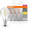 Image de OSRAM LED Base Classic LED Lampe (ex 40W) 4W / 2700K Pack de 3 E14, Blanc chaud