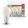 Image de OSRAM LED Base Classic A Lampe LED mate (ex 60W) 7W / 2700K blanc chaud E27 paquet de 3, E27