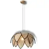 Image de OSRAM DECOR Rattan Lotus Suspension E27 Marron