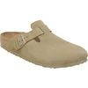 Image de Birkenstock Boston Suede Leather Faded Khaki Normal Vert Unisex