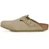 Image de Birkenstock Boston Suede Leather Marron Hommes