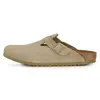 Image de Birkenstock Boston Suede Leather Marron Hommes