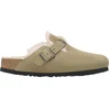 Image de Birkenstock Boston Shearling Suede Leather Normal Marron Unisex