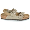 Image de Sandales plates BIRKENSTOCK  Milano AS Kids LEVE Taupe