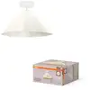 Image de OSRAM DECOR Plafonnier Decor Lotus Leaf blanc, E27, 396 mm