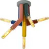 Image de OSRAM DECOR Plafonnier paille, 5 flammes, E27, multicolore
