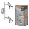 Image de OSRAM LED SPOT ARGENT BROSSÉ GU10 2 x 2.6W, 460 lm, 2700 K, Blanc chaud