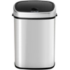 Image de HOMCOM Poubelle Automatique avec Capteur Infrarouge 48L Argent L40,5 x l29,5 x H57 cm