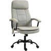 Image de Vinsetto Chaise de Bureau Massage siège de Bureau de Direction réglable Chaise de Gaming avec Fonction de Massage, Fauteuil de Bureau Ergonomique de Massage pour Lombaire Sensation de Lin Beige 63 x 70 x 112-121 cm