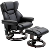 Image de Fauteuil relax HOMCOM avec fonction de massage, repose-pieds, fonction inclinable, Similicuir 79 x 82 x 101 cm